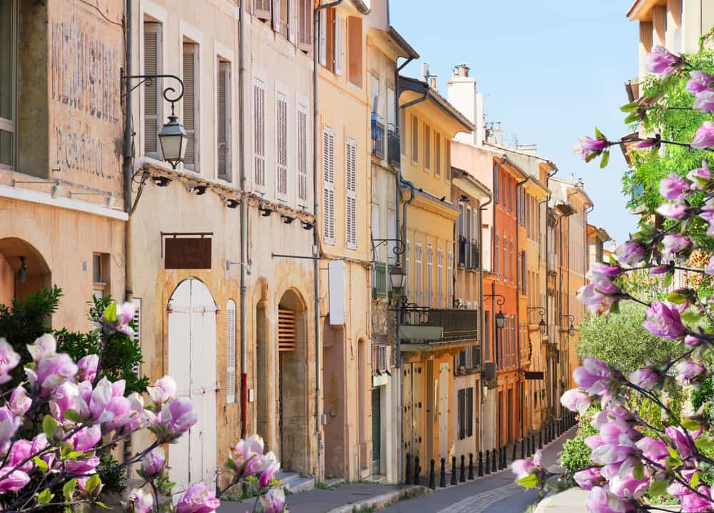 The old part of Aix-en-Provence in Provence, France.