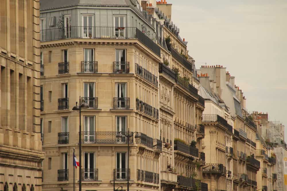 Apartment building in Montparnasse in Paris, France.