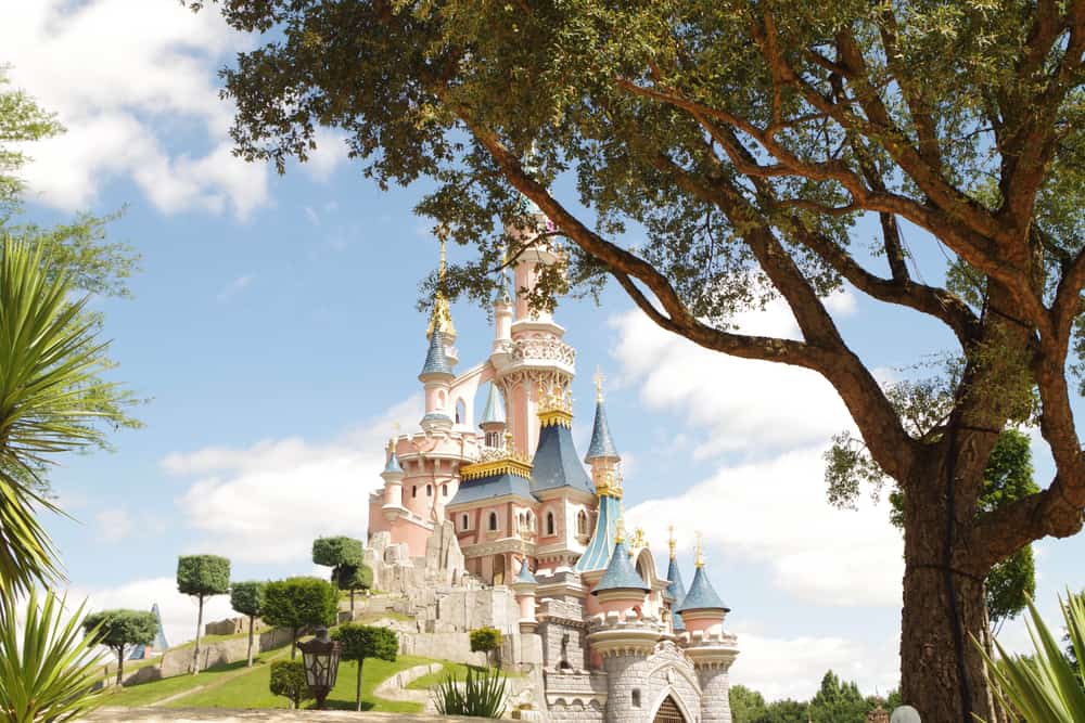 Castle at Disneyland Paris in France.