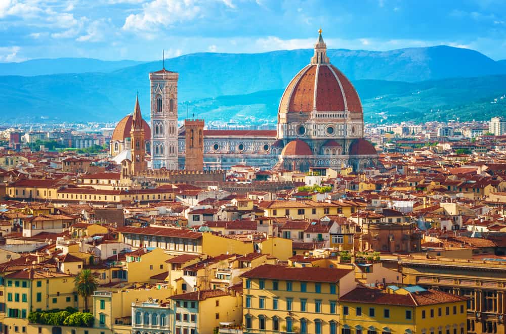Panoramic view of Florence, Italy.