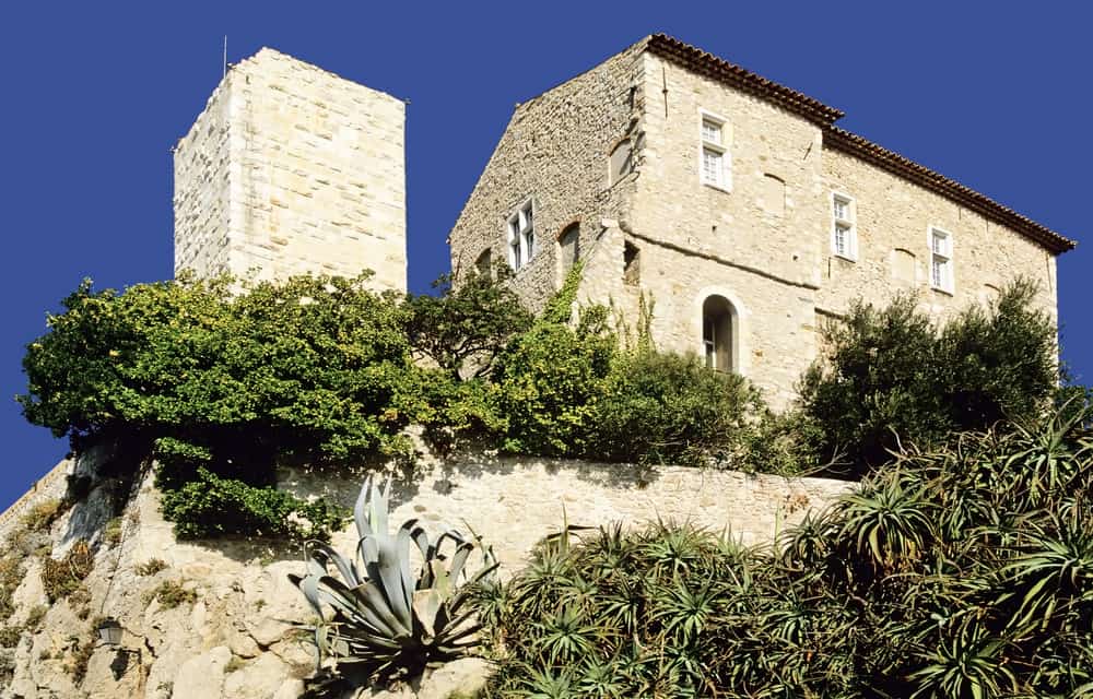 Outside view of the Chateau Grimaldi in Antibes, France.