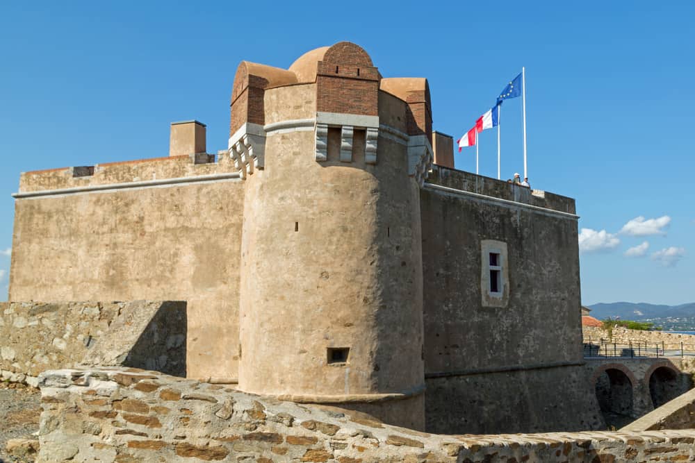 Outside view of La Citadelle de Saint-Tropez in France.