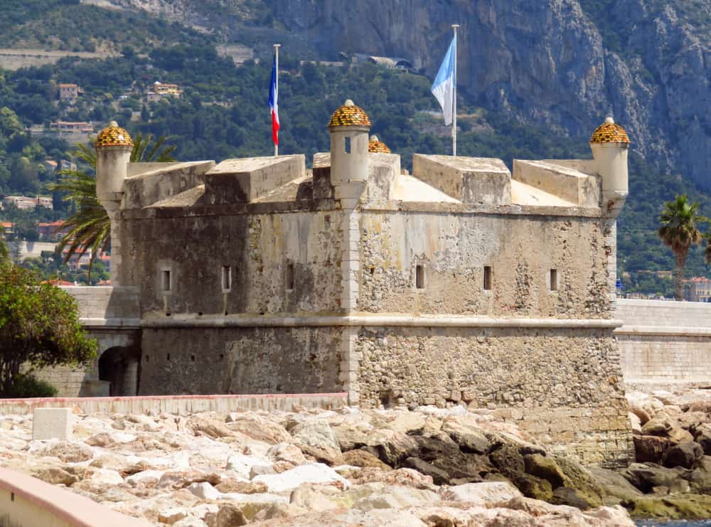 The old fort in Menton is now a museum - The Musee Jean-Cocteau.