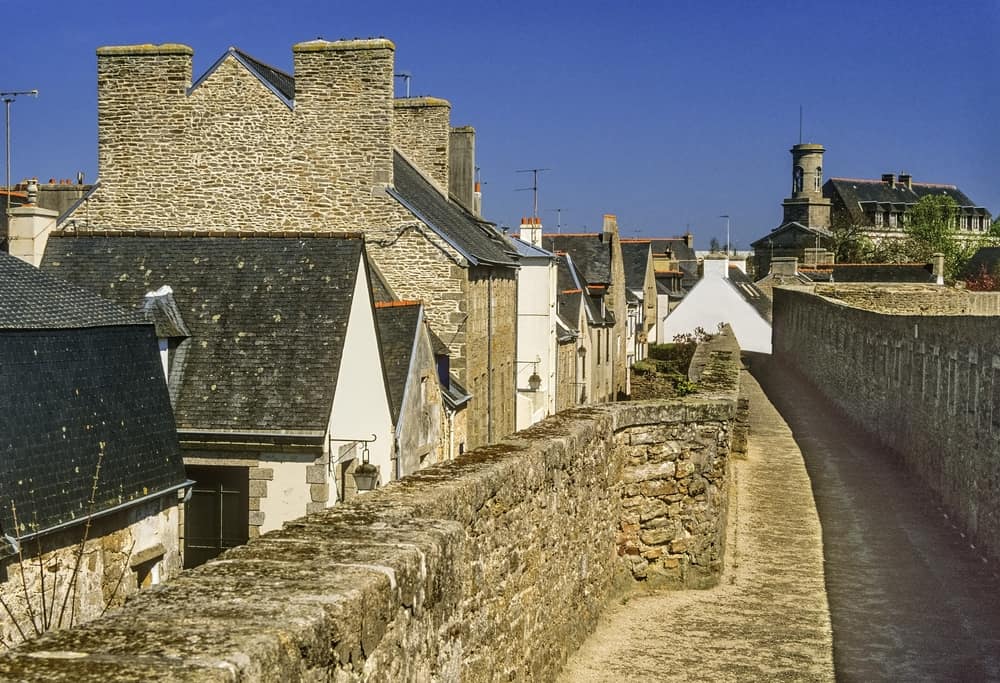 The old walled city of Concarneau in France.
