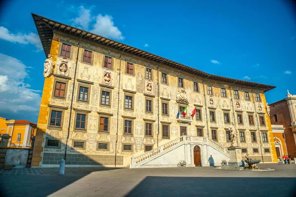 Beautiful old building which is the home of the University of Pisa, Italy.