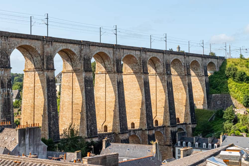 The impressive  viaduct in Morlaix, France.