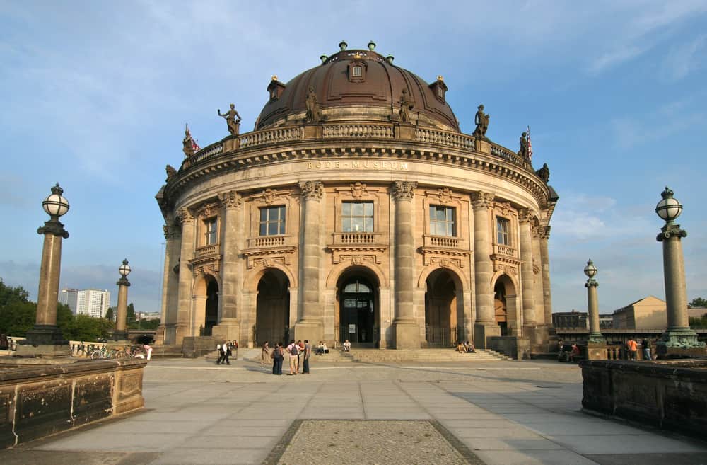 Outside view of the majestic Bode Museum in Berlin, Germany.