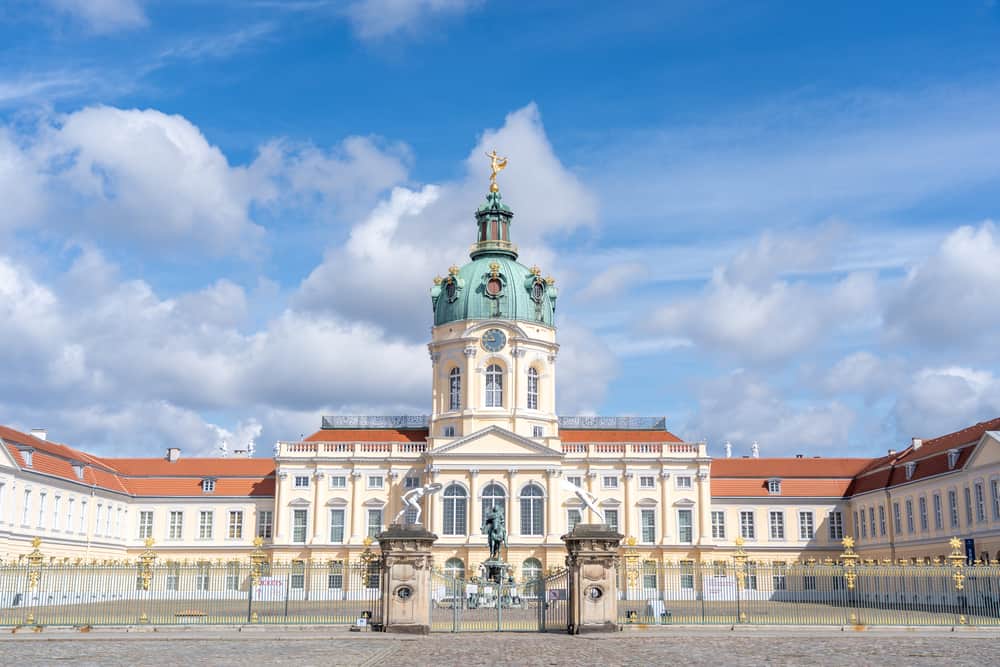Inside the court yard of Charlottenburg Palace in Berlin.