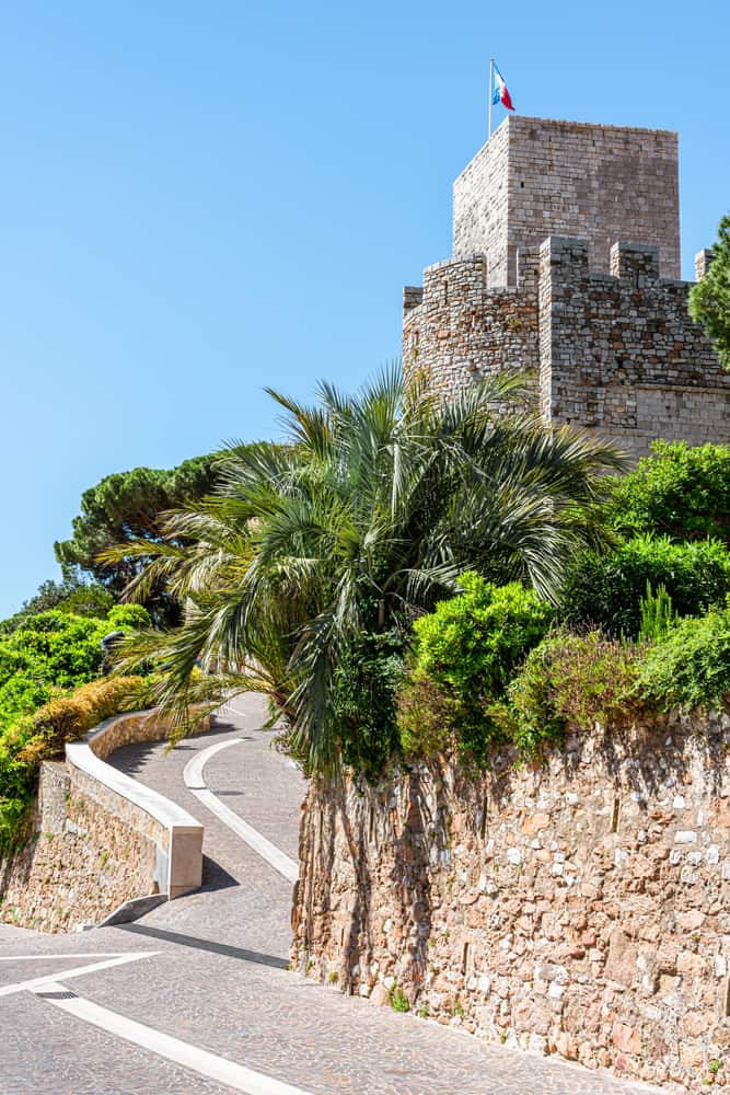 Historic Musee de la Castre Tower In Old Town Of Cannes On The French Riviera.