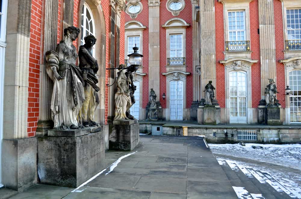 Statues outside Neues Palais in Potsdam, Germany.