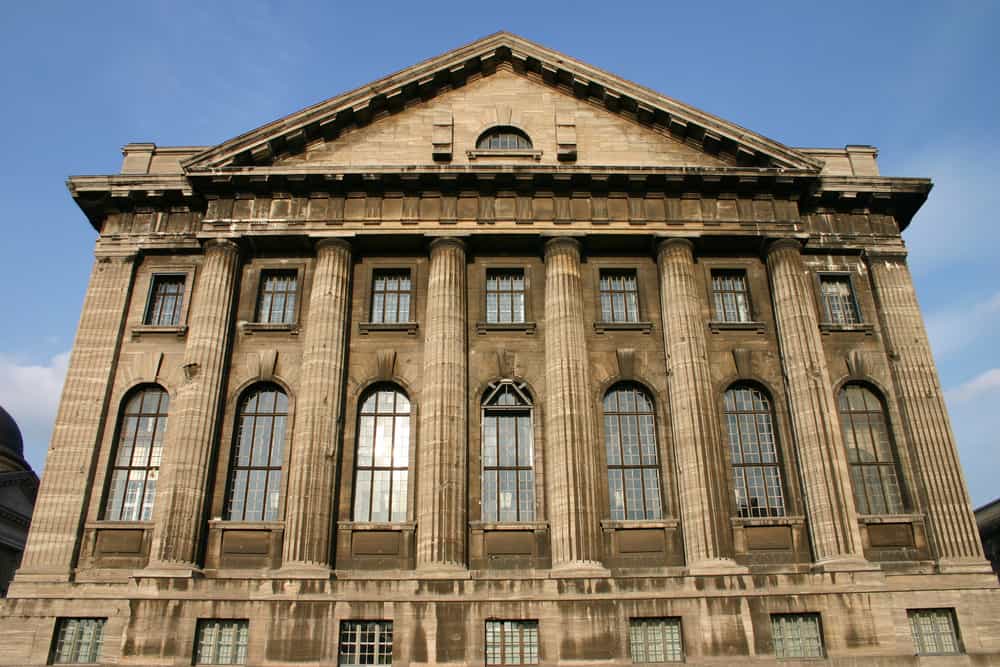 Outside view of the Pergamon Museum in Berlin, Germany.