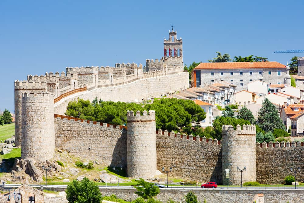 A part of the walls surrounding Ávila in Spain.