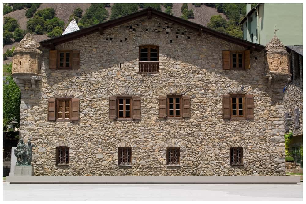 Outside view of the General Council building of Andorra - Casa de la Vall.
