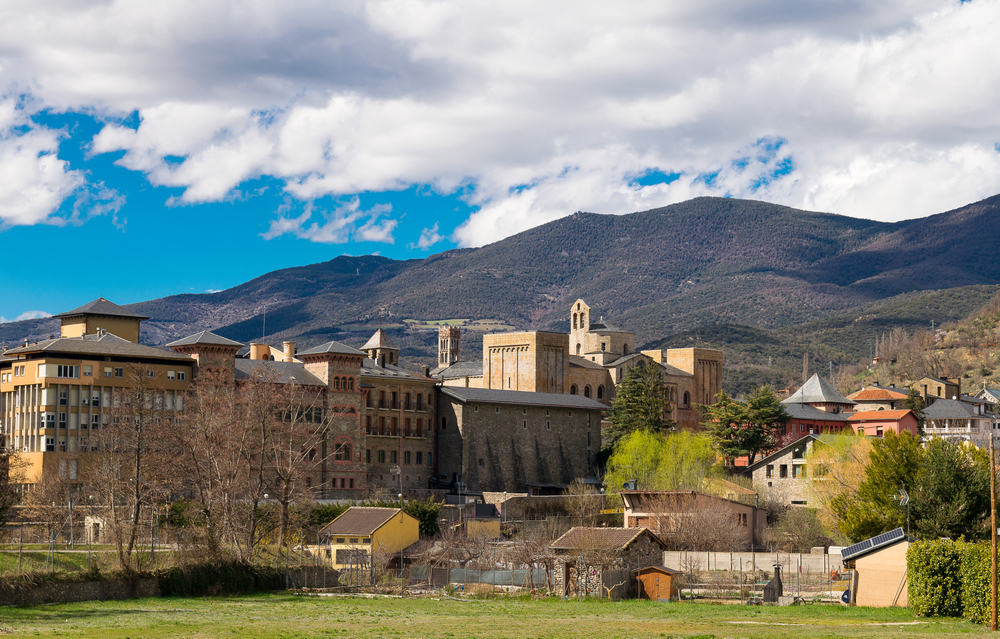 Panoramic view of La Seu d'Urgell in Spain.