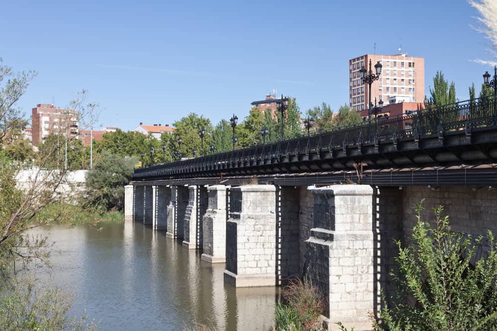 The Puente Mayor bridge of Valladolid, Spain - on the river Pisuerga.
