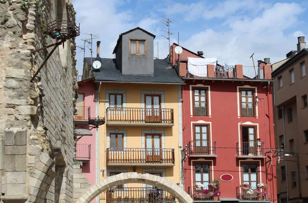 Recidential buildings in Puigcerdà in Spain.